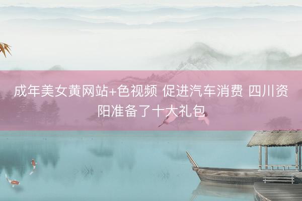 成年美女黄网站+色视频 促进汽车消费 四川资阳准备了十大礼包