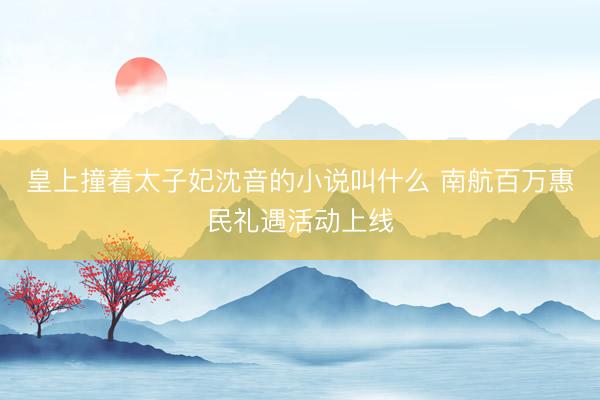 皇上撞着太子妃沈音的小说叫什么 南航百万惠民礼遇活动上线