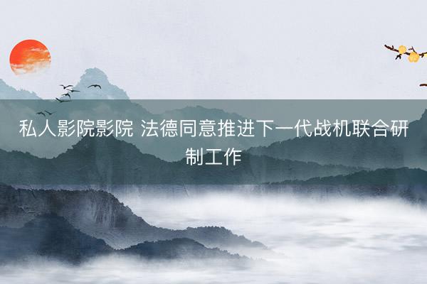 私人影院影院 法德同意推进下一代战机联合研制工作