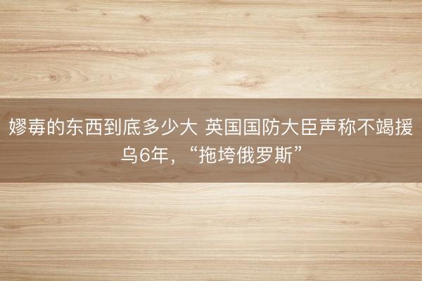 嫪毐的东西到底多少大 英国国防大臣声称不竭援乌6年，“拖垮俄罗斯”