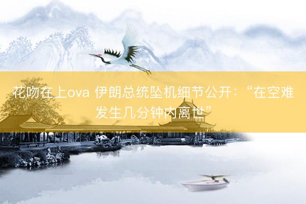 花吻在上ova 伊朗总统坠机细节公开：“在空难发生几分钟内离世”