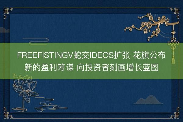 FREEFISTINGV蛇交IDEOS扩张 花旗公布新的盈利筹谋 向投资者刻画增长蓝图