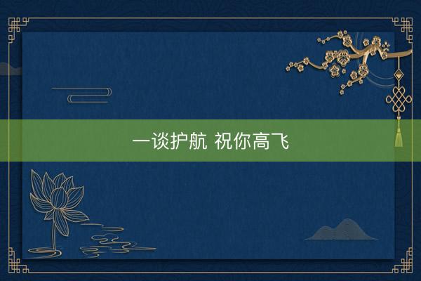 一谈护航 祝你高飞